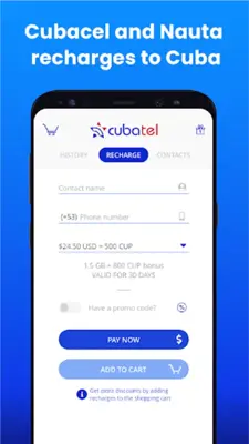 Cubatel - Mobile recharges to android App screenshot 11